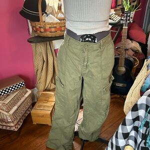 Denim&Co Olive Green Cargo Pants